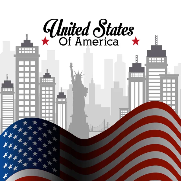 USA design, illusztráció vektor. — Stock Vector