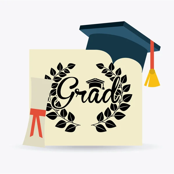 Graduation concept — Stock Vector