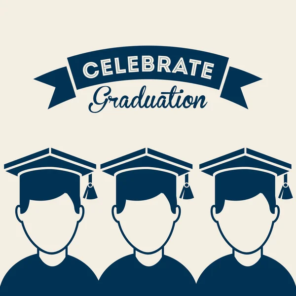 Concepto de graduación — Vector de stock