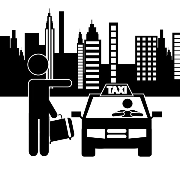 タクシー サービス — ストックベクタ
