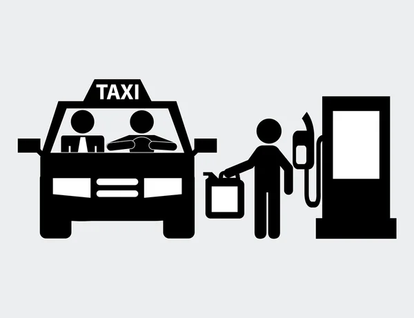 Service de taxi — Image vectorielle