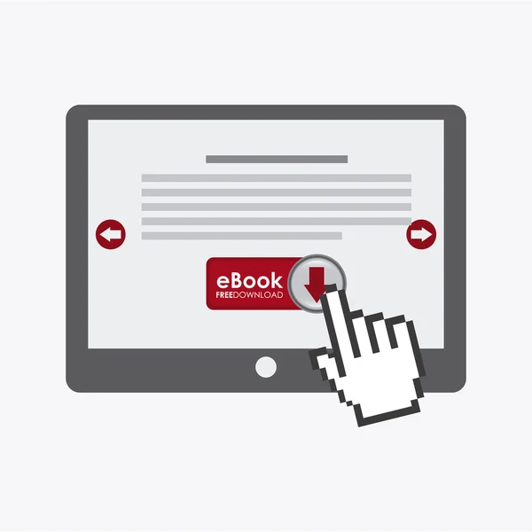 Ebook icon — Stock Vector