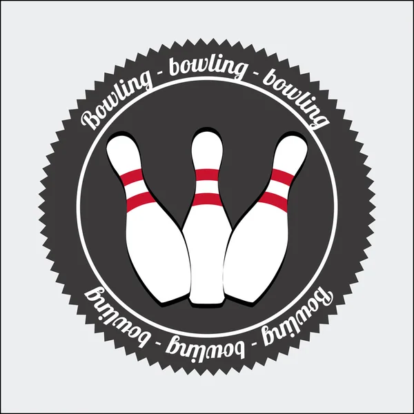 Bowling sport — Stockvector