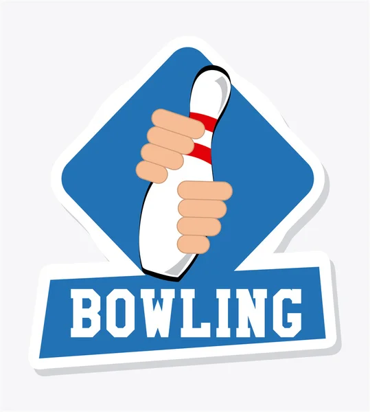 Bowling sporu — Stok Vektör