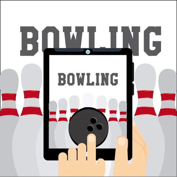 Bowling sport — Stockový vektor