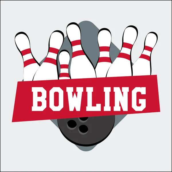 Bowling sport — Stockvector