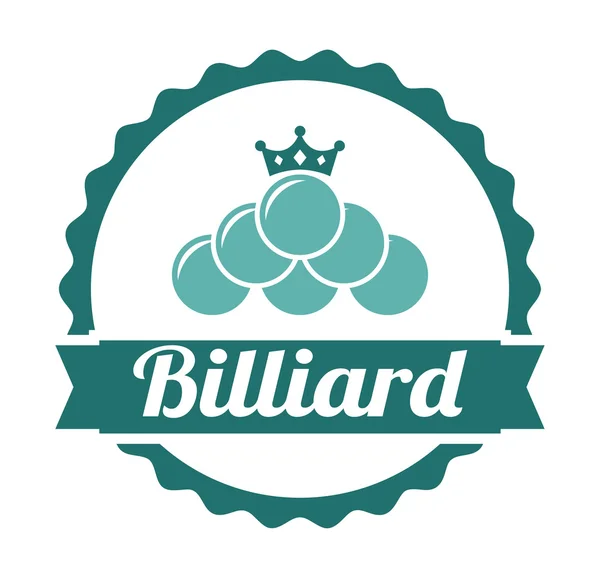 Bilardo amblemi — Stok Vektör