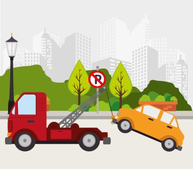 Taşıma tasarım, vektör çizim.