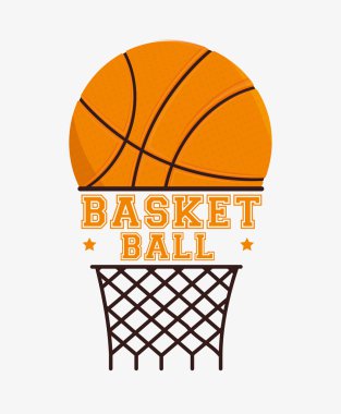 Basketbol tasarım, vektör çizim.