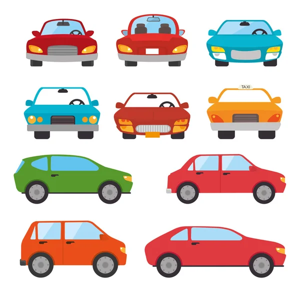 Bir araba tasarımı, vektör illüstrasyonu kirala.