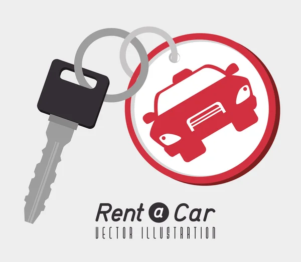 Rent a car design, Vektorillustration. — Stockvektor