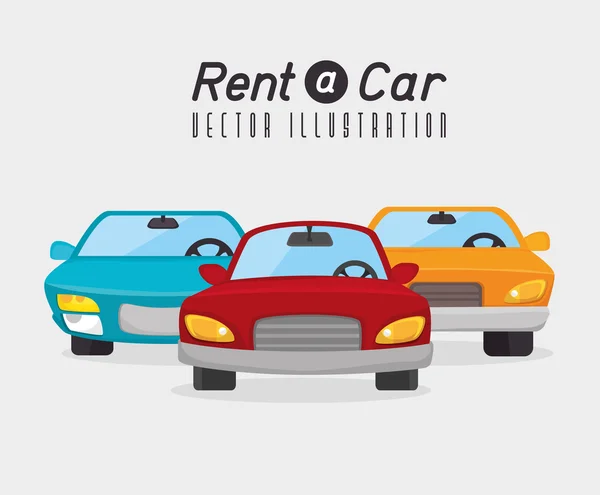 Rent a car design, Vektorillustration. — Stockvektor