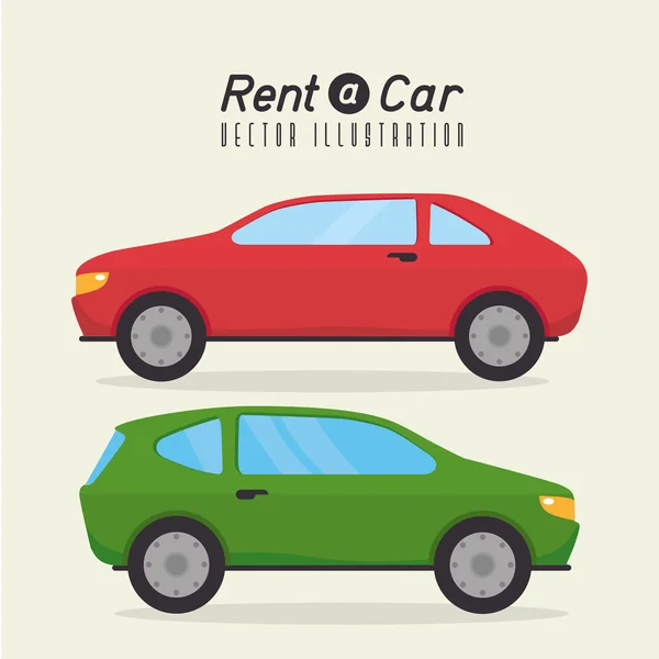 Rent a car design, vector illustration. — Stock Vector