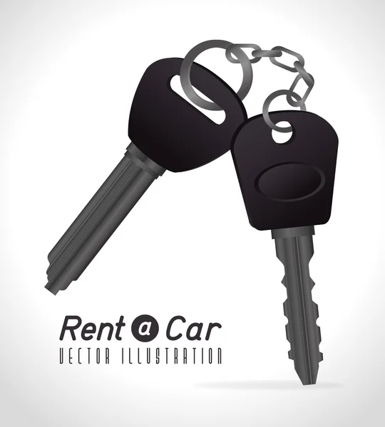 Rent a car design, Vektorillustration. — Stockvektor