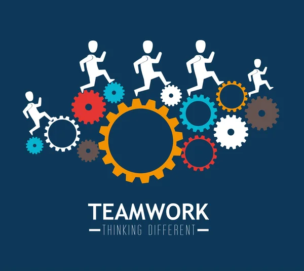 Teamwork design, vector illustration. — Stock Vector