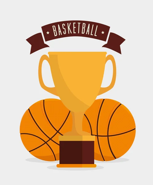 Diseño de baloncesto, ilustración vectorial . — Vector de stock