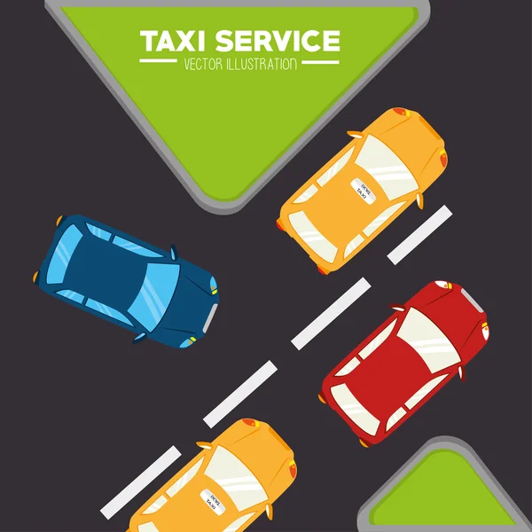 Taxi design, vektorové ilustrace. — Stockový vektor