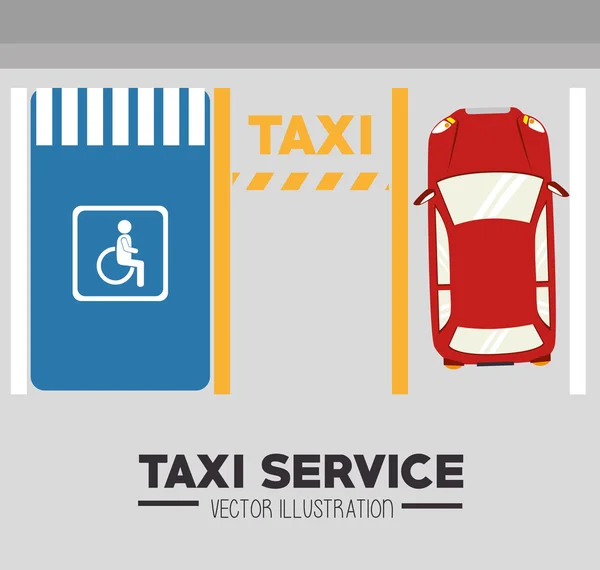 Taxi design, illustrazione vettoriale . — Vettoriale Stock