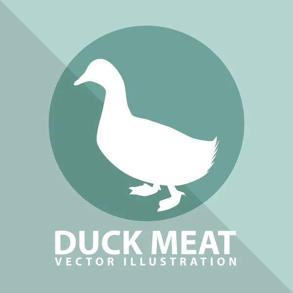 Duck meat — Stock Vector