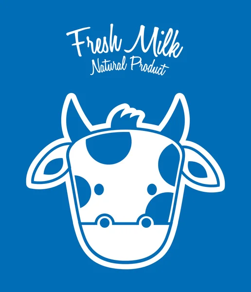 Latte fresco — Vettoriale Stock