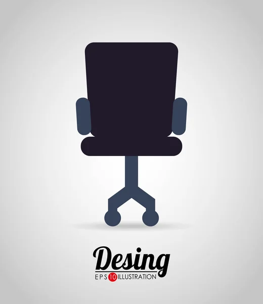 Office chair — Stock Vector