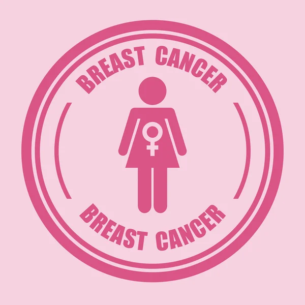 Breast cancer — Stock Vector