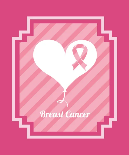 Breast cancer — Stock Vector