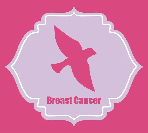 Breast cancer — Stock Vector