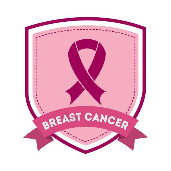 Breast cancer — Stock Vector