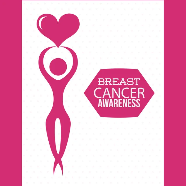 Breast cancer — Stock Vector