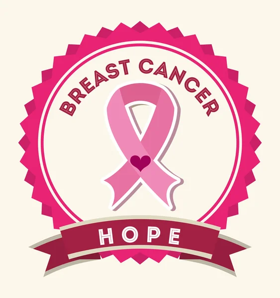 Breast cancer — Stock Vector