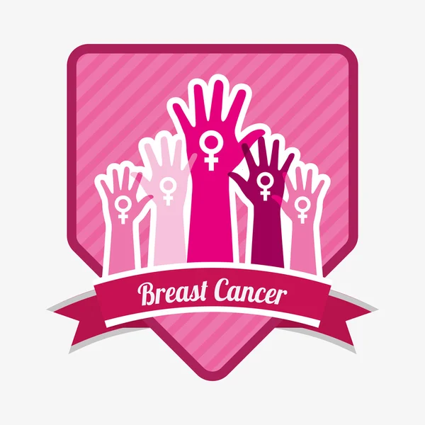 Breast cancer — Stock Vector