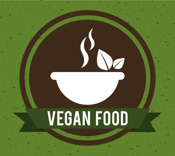 Comida Vegan — Vetor de Stock