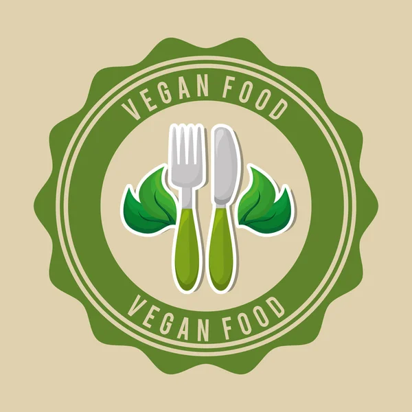 Vegaaninen ruoka — vektorikuva