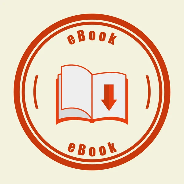 Ebook icon — Stock Vector