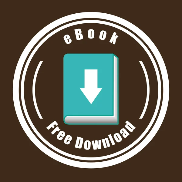 Ebook εικονίδιο — Διανυσματικό Αρχείο