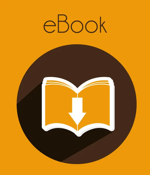 Icono del libro electrónico — Vector de stock