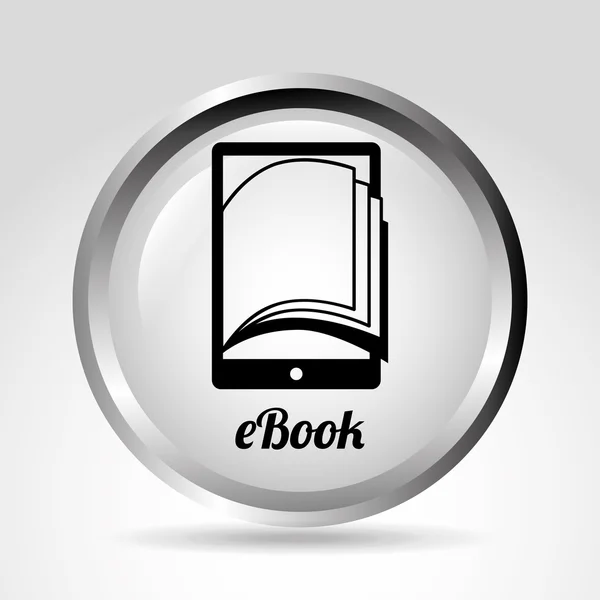 Icône Ebook — Image vectorielle