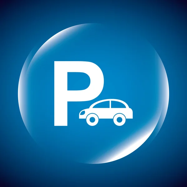 Parking teken — Stockvector