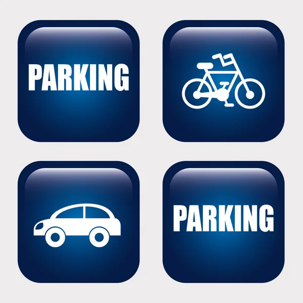 Parking sign — Stock Vector