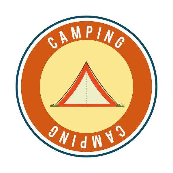 Aventura de acampamento — Vetor de Stock