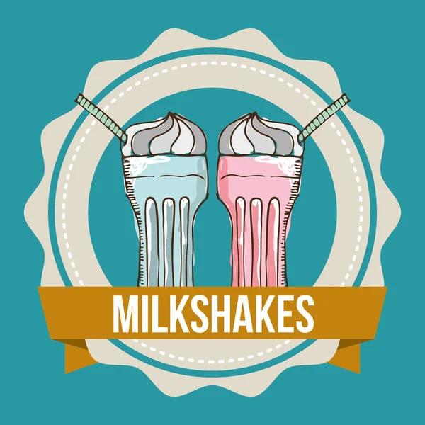 Milkshake — Stock vektor