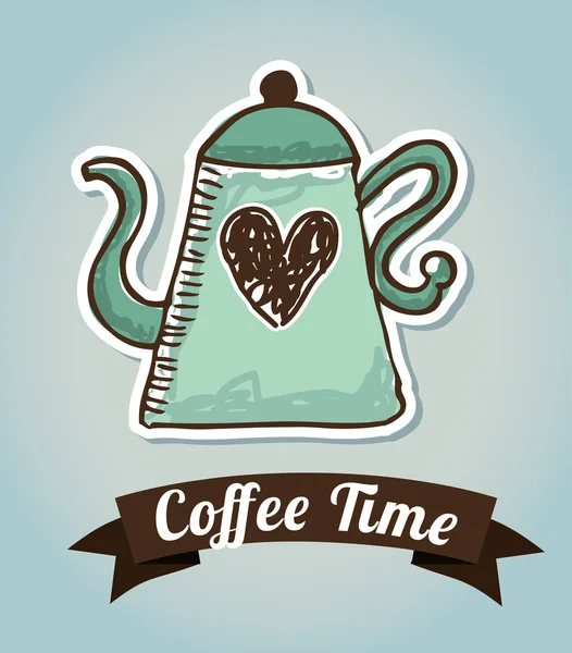 Koffie tijd — Stockvector