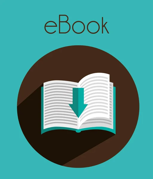 Ebook ikonra — Stock Vector