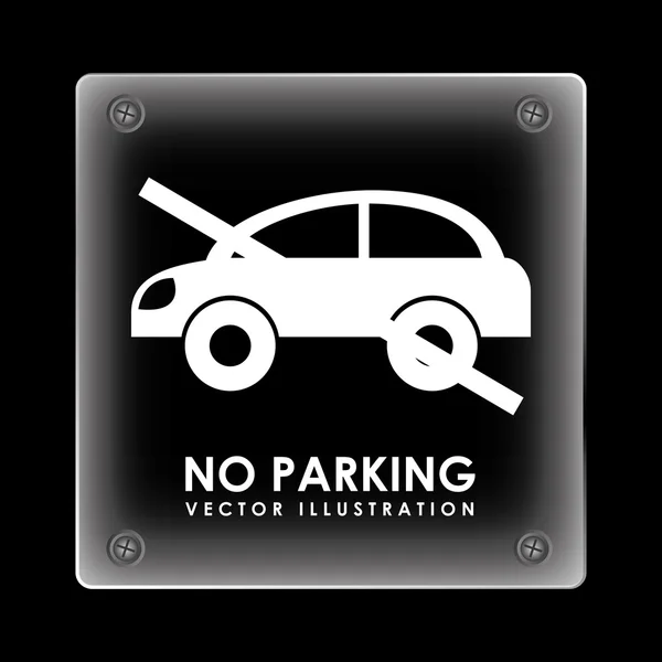 Señal de estacionamiento — Vector de stock