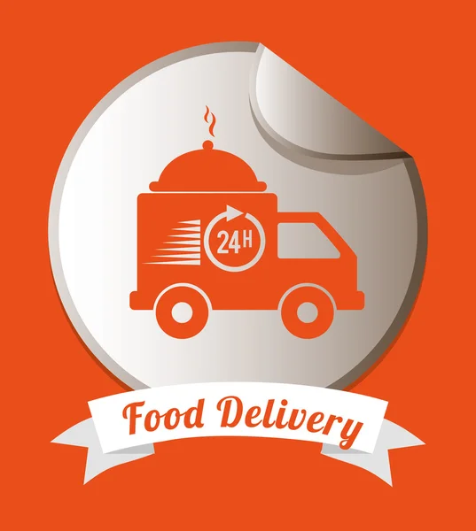 Food delivery — Stock Vector