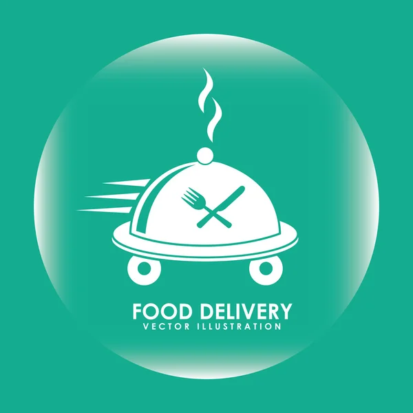 Consegna di cibo — Vettoriale Stock
