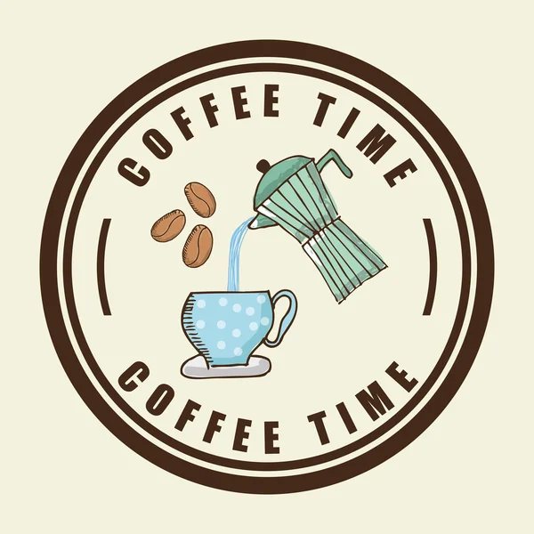 Hora del café — Vector de stock