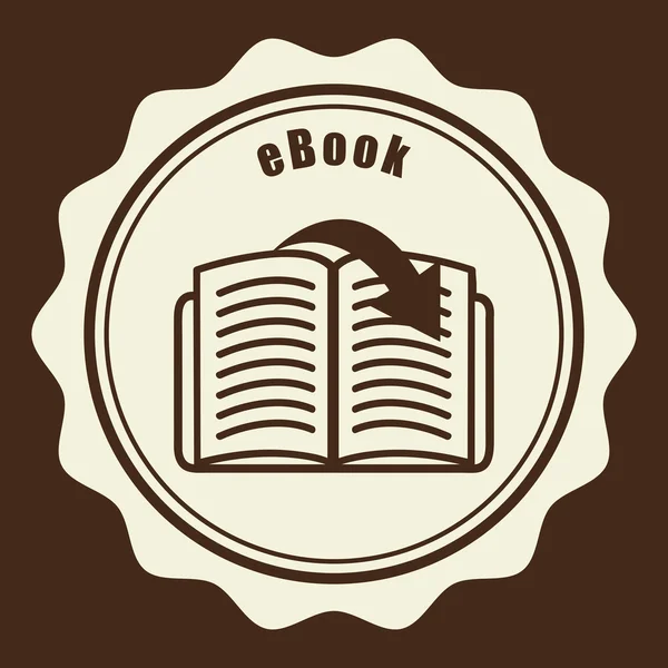 Ebook icon design — Stock Vector