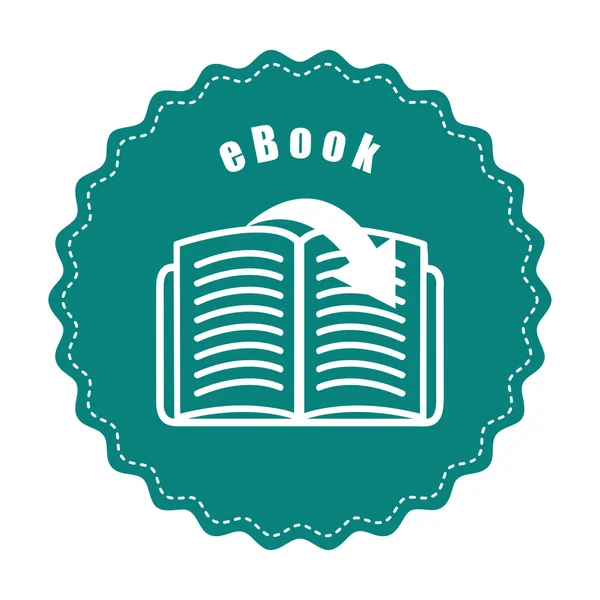 EBook pictogram ontwerp — Stockvector